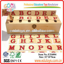 Caixa de classificação educacional de brinquedos de madeira
